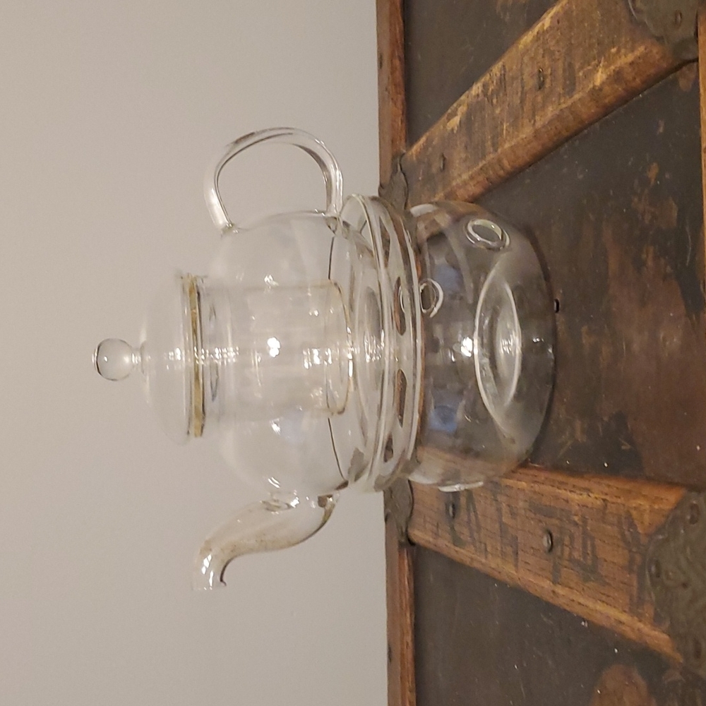 Tea Candle Crystal Teapot